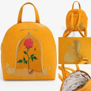NWT Loungefly Beauty and the Beast Rose Backpack